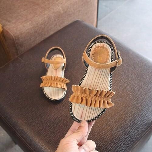 2021 summer new childrens sandals girls casual shoes childrens beach shoes fashion all-match non-slip sandals size 26-36