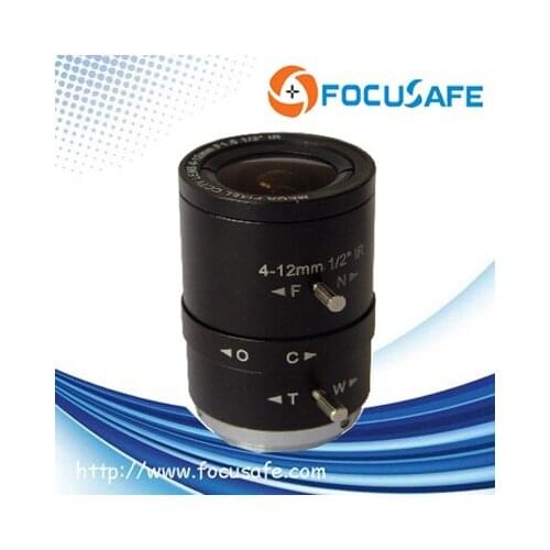 Focusafe HD 3 Megapixel 1/2" 4-12mm Varifocal Lens Manual iris CS Mount CCTV Lens for CCTV Camera
