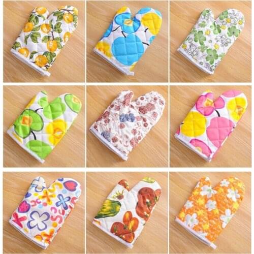 Home Kitchen Microwave Oven Gloves Heat Proof Resistant Cooking Gloves Tools Oven Mitt Insulated Non-slip Glove