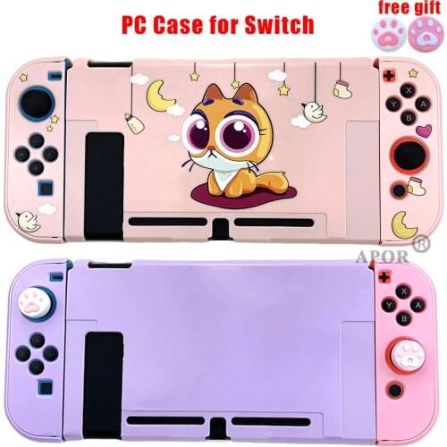Detachable PC Pink Purple Case for Nintend Switch NS Cases Hard Back Cover Shell Ultra Thin Valentines Day Gift