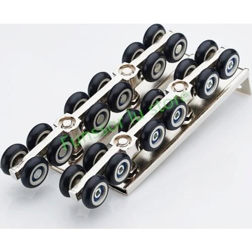 12 wheels Sliding doors pulley,High load-bearing, durable,Quiet design, 120kg bearing, door hardware
