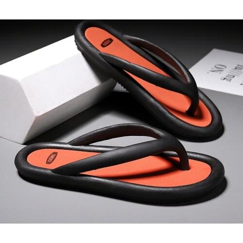 Summer Home Men Flip Flops Slippers Black White Couples Lovers Shoes Non-slip Bathroom Slides Indoor Women Platform Slippers 44