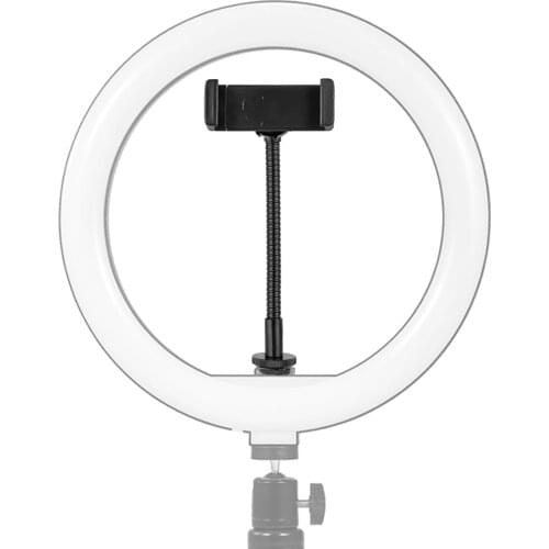 Foldable Phone Clamp Holder Stand with 1/4 Screw/Cold Shoe Mounting for LED Ring Light Smartphone Mounting for iPhone Android