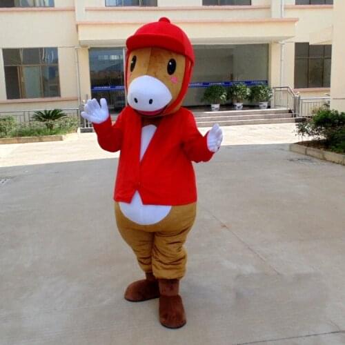 Adult Size Horse Mascot Costume fancy dress costume for adult animal Halloween party
