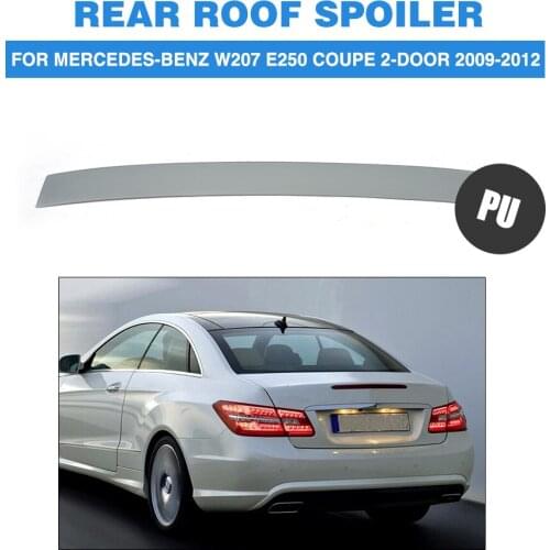 Rear Roof Spoiler Window Top Wing For Mercedes-Benz W207 Coupe 2-Door 2009-2012 PU Unpainted Grey Primer Car Tuning Parts