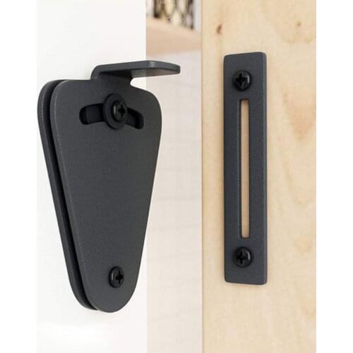 Sliding Barn Door Latch Lock Work for Pocket Garage and Shed Wood Gates