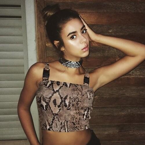 T Shirt Women 2021 Harajuku Tshirt Summer Serpentine Strap Wrapped Chest Vest t-shirt Pokemon Vestidos BLK0939