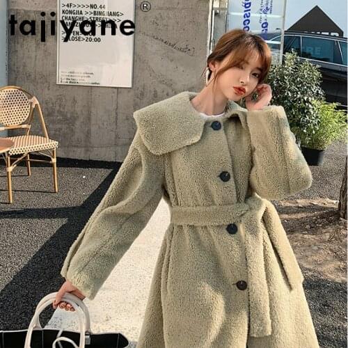 Tajiyane Winter Coats Women 2020 Real Fur Coat Woman 100% Wool Jackets Female Long Jacket Womens Clothing Mujer Parkas TN1484