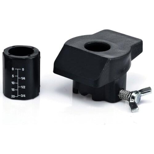 1pc Black Sanding Grinding Guide Attachment Adjustable Depth Locator Positioner Rotary Tool Accessories Mayitr