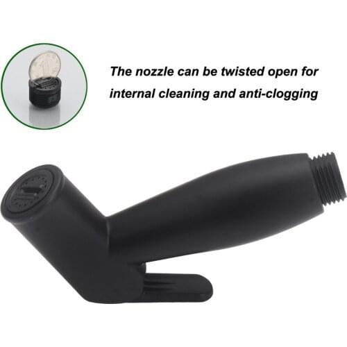 1pc Black Handheld Bidet Spray ABS Shower Sprayer Toilet Faucet Shower Bidet