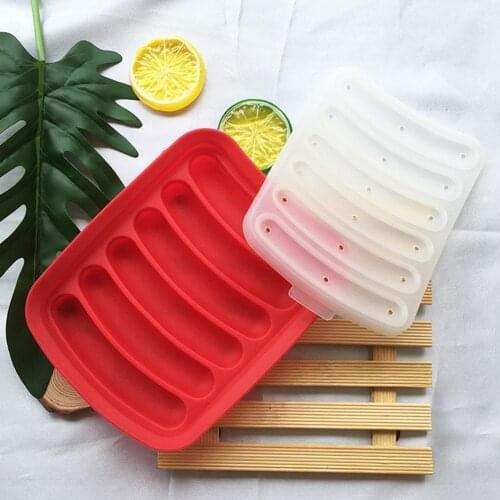 1Pc Food Grade Silicone Hot Dog Mold DIY Sausage Mold Non-toxic For Cooking Baby Supplement Baking Beginer Food Tools B6Z6