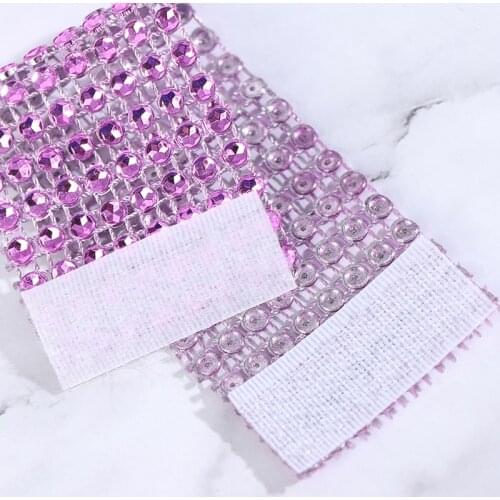 10Pcs Diamond Rhinestone Mesh Wrap Napkin Ring Chair Band Napkin Ring Decor Silver and gold rhinestone mesh napkin rings