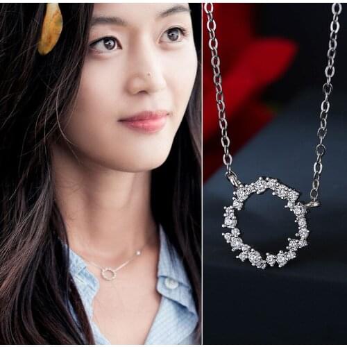 2019 Bohemian Rhinestone Circle Necklaces For Women Fashion Round Choker Necklace Statement Jewelry Gifts Collar