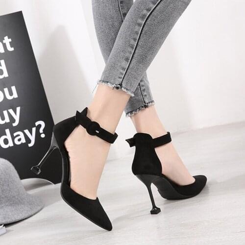 2021 Sexy Classic High Heels Womens Sandals Summer Shoes Ladies Strappy Pumps Platform Stiletto Ankle Strap Shoes Size 33-41