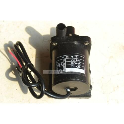 24V DC Mini Brushless Magnetic Hot Water Pump (0-80 degree centigrade)- No Thread- ZC-A40