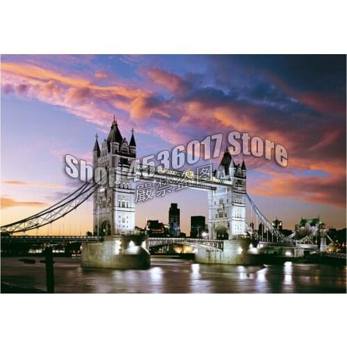 Diamond Mosaic Tower Bridge, London, England Full 5D Diy Diamond Painting Diamond Embroidery Home Decoration Cross Stitch Kit
