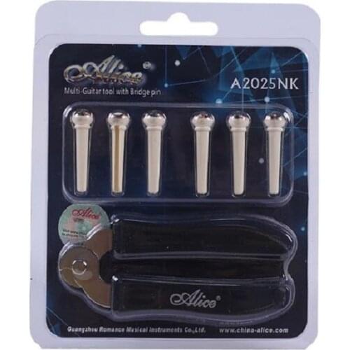Alice Multi Guitar Bridge Pins Puller Tools Strings Cutter Hoister Function Guitar Accessories and Parts A2025NK