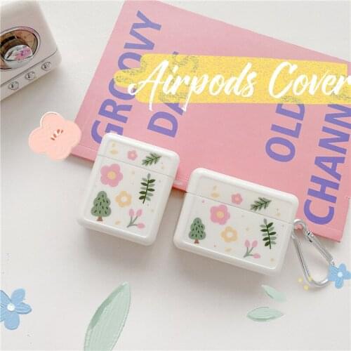 Korean Style Flower Leaf Earphone Protective Shell For AirPods 2 3 Pro Case Silicone Bluttooth Earphone Charging Box Cover