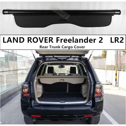 For Rear Trunk Cargo Cover For LAND ROVER Freelander 2 LR2 2006-2017 High Qualit Security Shield Black & Beige Auto Accessories