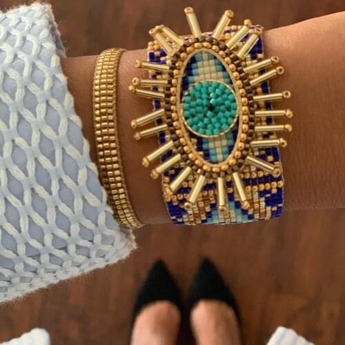 Go2boho Evil Eye Bracelet Women Jewelry MIYUKI Lucky Pulseras Mujer Moda 2020 Fashion Bracelets Handmade Loom Woven Jewellery
