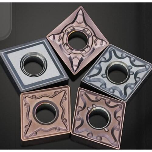 GULING 10PCS CNC blade wear-resistant CNMG120404 / 08-MA stainless steel special 120408-MS diamond shaped outer round blade