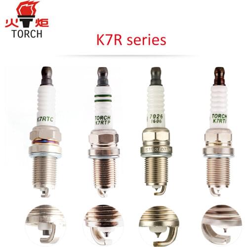 4pcs/lot China original TORCH spark plugs K7R Series for Great Wall C20R/C30/M1/M2/M4/Wingle 3 5/GWPeri/voleex/Florid