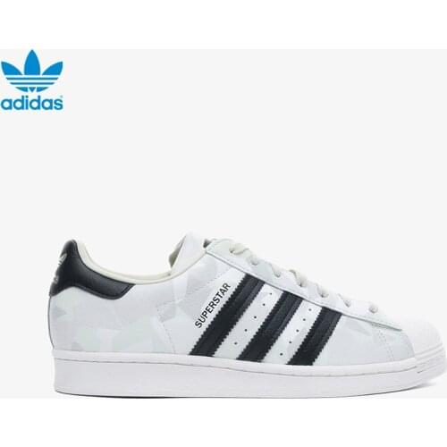 Adidas Superstar FW4392 Unisex Cream Sports Shoes new season high quality casual fashion sports hiking casual male womens sneaker