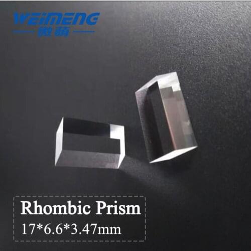 Weimeng rhombic prism laser lens 17*6.6*3.47mm 400-700nmAR H-K9L material for laser cutting welding marking machine