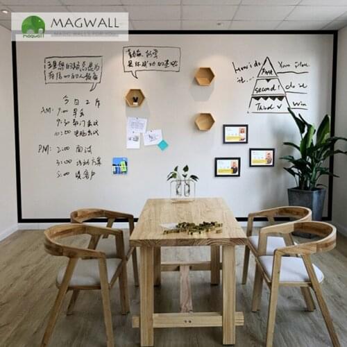 Magnetic double-layer white board 1.2*1.5m dry erase children teaching board marker whiteboard sticker