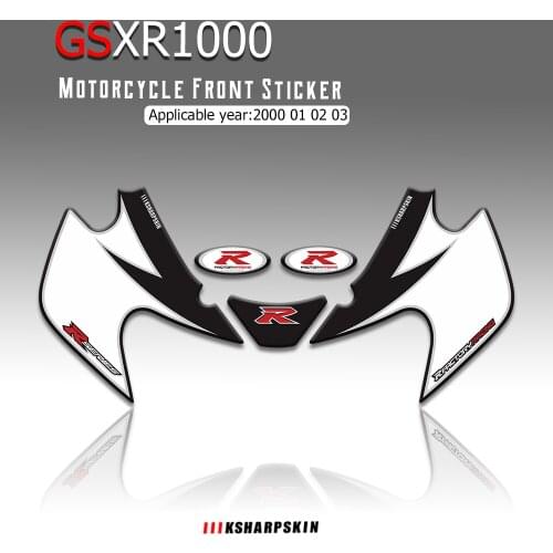 New sale Front Fairing Motorcycle Number Board 3D Gel Protector stickers decals for SUZUKI GSXR1000 GSXR750 GSXR600 K1 2000-2004