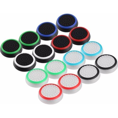 New 4pcs/lot Game Accessory Protect Cover Silicone Thumb Stick Grip Caps for PS4/3 for Xbox 360/for Xbox one Game Controllers