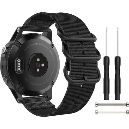 Watch Band Belt with Tool for Garmin Fenix 5/5 Plus/Forerunner 935 20mm 22mm 26mm Weave Nylon Strap Military Sports Wristband