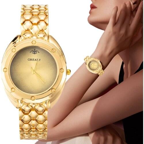 Luxury Texture Dial Women Fashion Watches Qualities Simple Ladies Quartz Wristwatches Gold Alloy Bracelet Strap Female Clock