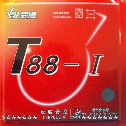 Sanwei T88-I T88-1 Fast Attack Prince Pips in Table Tennis Rubber for ping pong bat