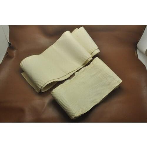 Diy natural Genuine Primary color snakeskin special leather fabric