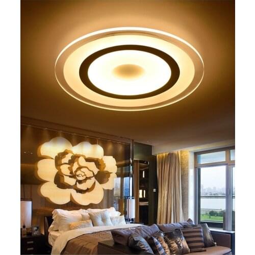 Ultra-thin color led ceiling modern minimalist living room / bedroom round - Restaurant - study lamp