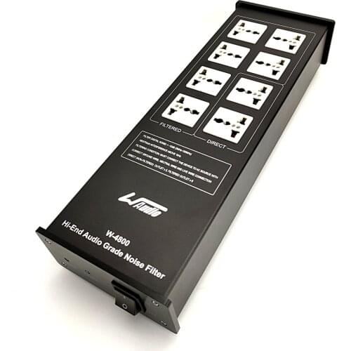 WAudio W-4800 High-End Audio Noise Filter AC Power Conditioner Power Filter Power Purifier with Universal Outlets Power Strip