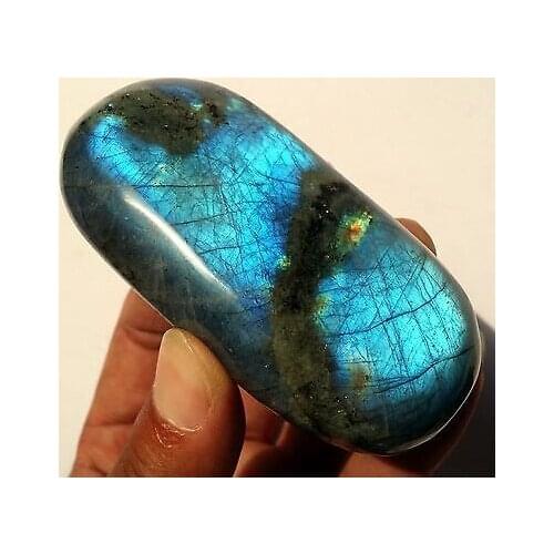 Xd j00813 A+++++ Natural Labradorite Crystal Rough Polished Madagascar