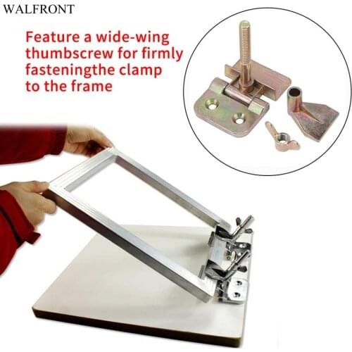 2 pcs/set Butterfly Hinge Clamp Silk Screen Printing Metal Butterfly Hinge Clamp DIY Hobby Tool Woodworking Access