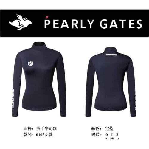 Womens Golf Long Sleeve Base Coat Summer Ultra Thin Sunscreen Underwear Ultraviolet-Proof