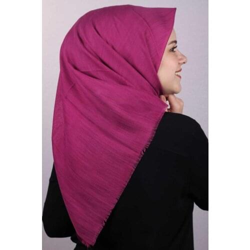 ZÜMRA SOLID COLOR LINEN FLAMLI SCARF-DESEN-01-AVAILABLE in