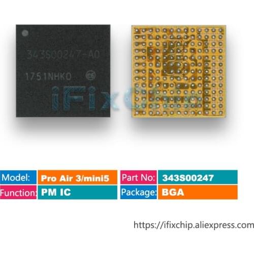 1-5pcs/lot For iPad Mini 5 A2152 Power IC 343S00247-A0 343S00247-AO For iPad Pro Air 3 Main Power Supply Chip PMIC PM 343S00247