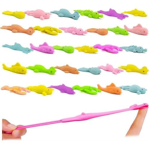 30PCS Catapult Animals Cute Mini Funny Finger Toy For Party Having Fun For Children Cartoon Set Party Finger Gifts