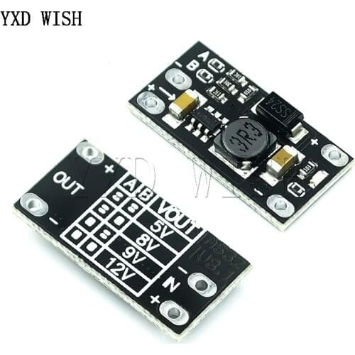 50pcs Multi-Function Mini Boost Module Step Up Board 5V/8V/9V/12V 1.5A LED Indicator Diy Electronic Voltage Module Kit