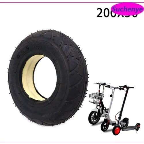 8 Inch 200x50 Filled Solid Tire Inner Outer Tire for Mini Electric Scooter Tyre Electric Vehicle 200*50 Tire Accessories