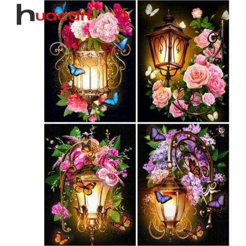Huacan 5d Diamond Painting Flower Full Square Diamond Embroidery Sale Rhinestone Picture 5D Diamond Mosaic