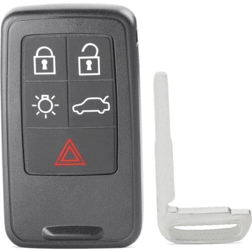 Car 5 Button Smart Remote Key for Volvo XC60 S60 S60L V40 V60 434Mhz KR55WK49264