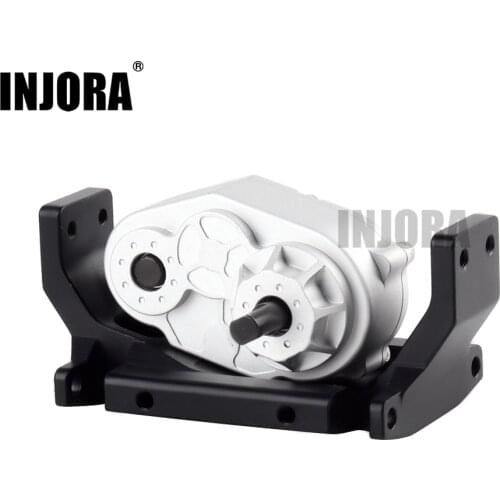 INJORA Metal D90 Gearbox Transfer Case with 72MM Mount for 1/10 RC Crawler Axial SCX10 D90 D110 TF2