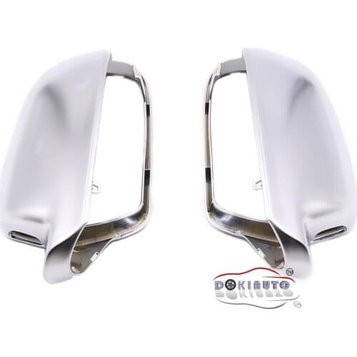 For Audi A4 S4 B8.5/PA Version A5 S5 B8.5 Side Assist Support Matt chrome Silver mirror case rearview mirror cover shell