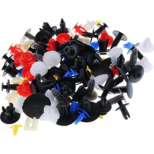 100 Pieces Car Body Push Pin Rivet Retainer Trim Moulding Clip 12 Type Assortments